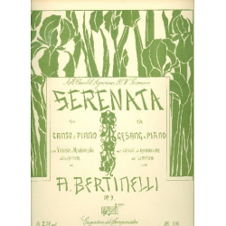 Serenata op.9 : für Gesang, Klavier -A. Bertinelli