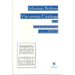 4 ernste Gesänge op.121 für tiefe Stimme -Johannes Brahms