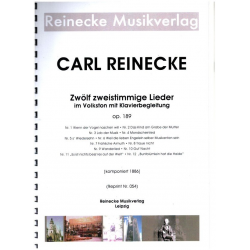 12 zweistimmige Lieder im Volkston op.189 -Carl Reinecke