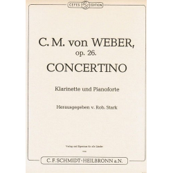 Concertino op.26 für Klarinette und Orchester : -Carl Maria von Weber