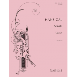 Sonate op.28 : für Klavier -Hans Gal