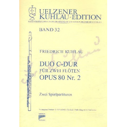 Duo C-Dur op.80,2 für 2 Flöten -Friedrich Daniel Rudolph Kuhlau