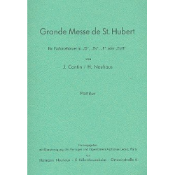 Grande Messe de St. Hubert für Parforcehörner in D, Es, F, Es/B Partitur und Stimmen -Jules Cantin