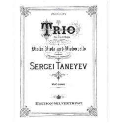 Trio in D Major No.1 WoO -Sergej Tanejew