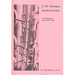 Sonate d-Moll : für Altsaxophon und -Georg Philipp Telemann