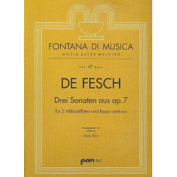 3 Sonaten aus op.7 für -Willem de Fesch