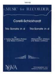 Triosonate d-Moll für 2 Altblockflöten -Arcangelo Corelli
