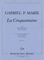 La cinquantaine für Violine und Klavier -Gabriel Prosper Marie