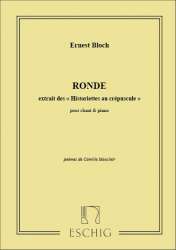 Bloch  - Ronde Cht-Piano -Ernest Bloch