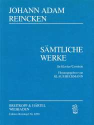 Sämtliche Werke für Klavier (Cembalo) -Johann Adam Reincken