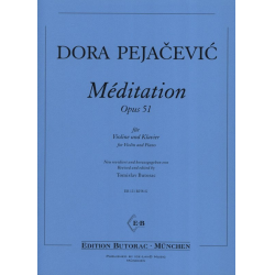 Méditation op.51 für Violine und Klavier -Dora Pejacevic / Arr.Tomislav Butorac
