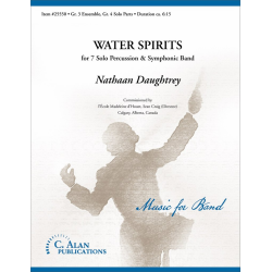 Water Spirits for 7 Solo Percussion & Symphonic Band -Nathan Daughtrey