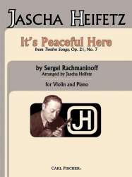 It's peaceful here (Violin and Piano) -Sergei Rachmaninov (Rachmaninoff) / Arr.Jascha Heifetz