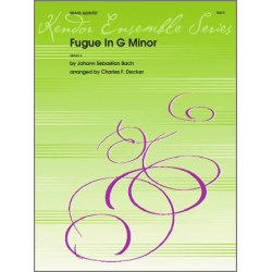 Fugue In G Minor -Johann Sebastian Bach / Arr.Charles Decker