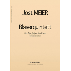 BLAESERQUINTETT : FUER FLOETE, -Jost Meier