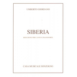 Siberia Klavierauszug (it) -Umberto Giordano