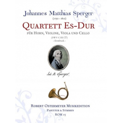 Quartett Es-Dur für Horn, Violine, Viola -Johann Mathias Sperger
