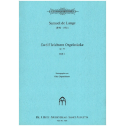 12 leichtere Orgelstücke op.56 Band 1 - Samuel de Lange