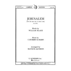 Jerusalem And Did Those Feet In Ancient Time (SATB) -Sir Charles Hubert Parry / Arr.Maurice Jacobson