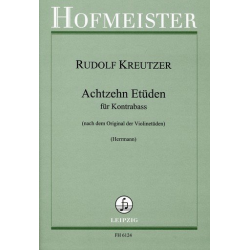 18 Etüden für Kontrabass / Etudes for Bass -Rodolphe Kreutzer / Arr.Heinz Herrmann