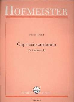 Capricio Zurlando : für Violine