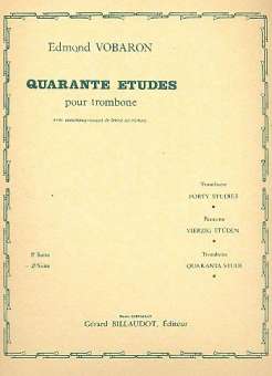 40 Études vol.2 (nos.21-40)  pour trombone