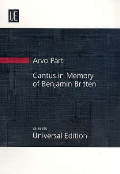 Cantus in Memory of Benjamin Britten :