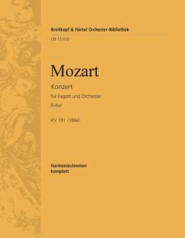 Konzert B-Dur KV191 : für Fagott und Orchester