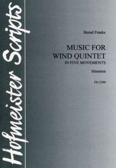 Music for wind quintet in five movements / Stimmensatz