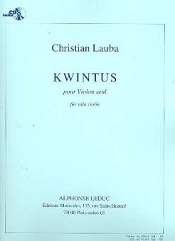 Kwintus (+CD) : pour violon