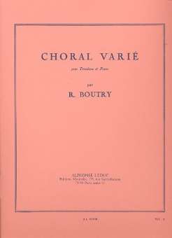 Choral Varié : pour trombone et piano