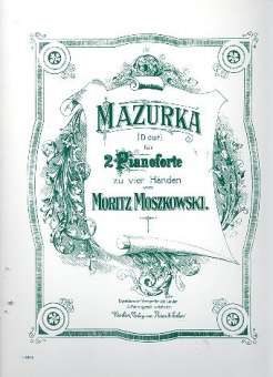 Mazurka D-Dur : für 2 Klaviere