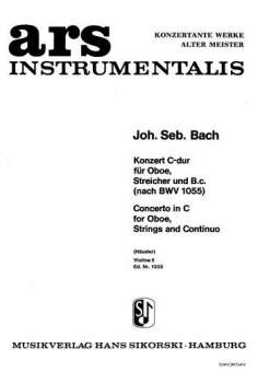 Konzert C-Dur nach BWV1055 :