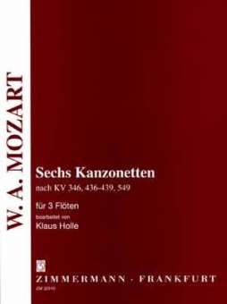 6 Kanzonetten nach Mozart :