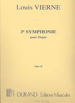 Symphonie no.3 op.28 : pour orgue