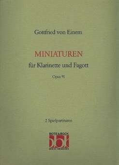 Miniaturen op.91 : für Klarinette und Fagott