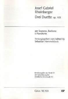3 Duette op.103 : für Sopran, Bariton