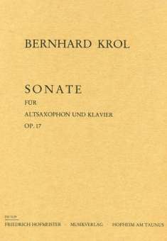 Sonate op.17 : für Altsaxophon