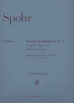 Konzert c-Moll Nr.1 op.26 für Klarinette und Orchester (Klavierauszug)