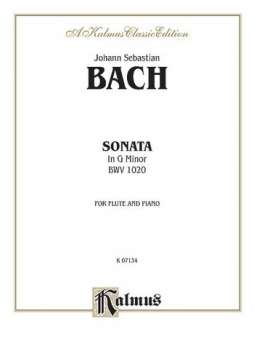 Bach Sonata G Minor Fl & Pa