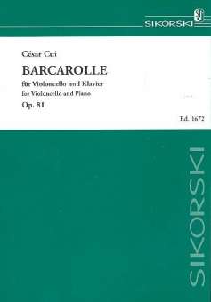 Barcarolle op.81 : für