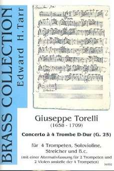 Concerto à 4 Trombe D-Dur G.25 : für 4 Trompeten,