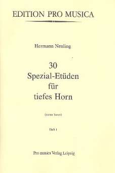 30 Spezial-Etüden Band 1 für tiefes Horn