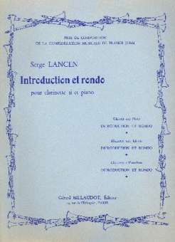 Introduction et Rondo : pour clarinette et piano