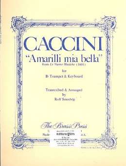 Amarilli mia bella : für Trompete