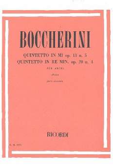 Quintetti op.13,5 e op.20,4 :