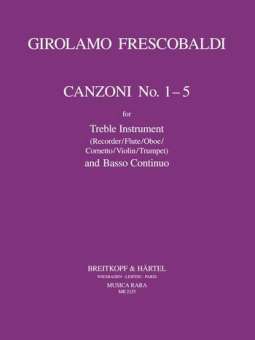Canzoni nos.1-5 : for treble
