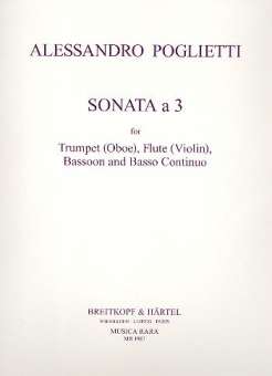 Sonata a 3 : for trumpet (oboe), flute