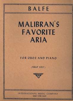 Malibran's Favorite Aria : for oboe