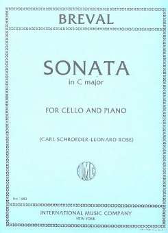 Sonata C major : for cello and piano